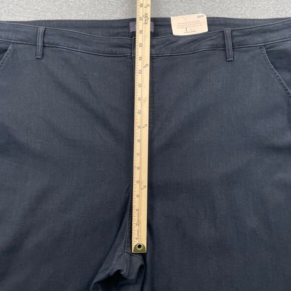 NYDJ Jeans Plus Size 28W Black Relaxed Tapered Lightweight Stretch Denim - Picture 6 of 16